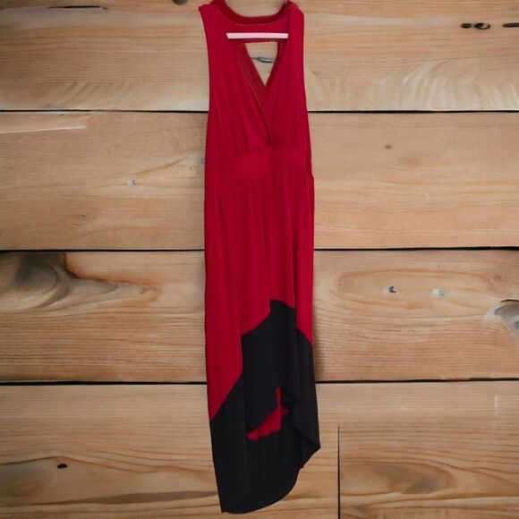 NEW TORRID Plus Size Color Block Hi-Lo Cut-Out Maxi Summer dress 3X - Picture 8 of 15